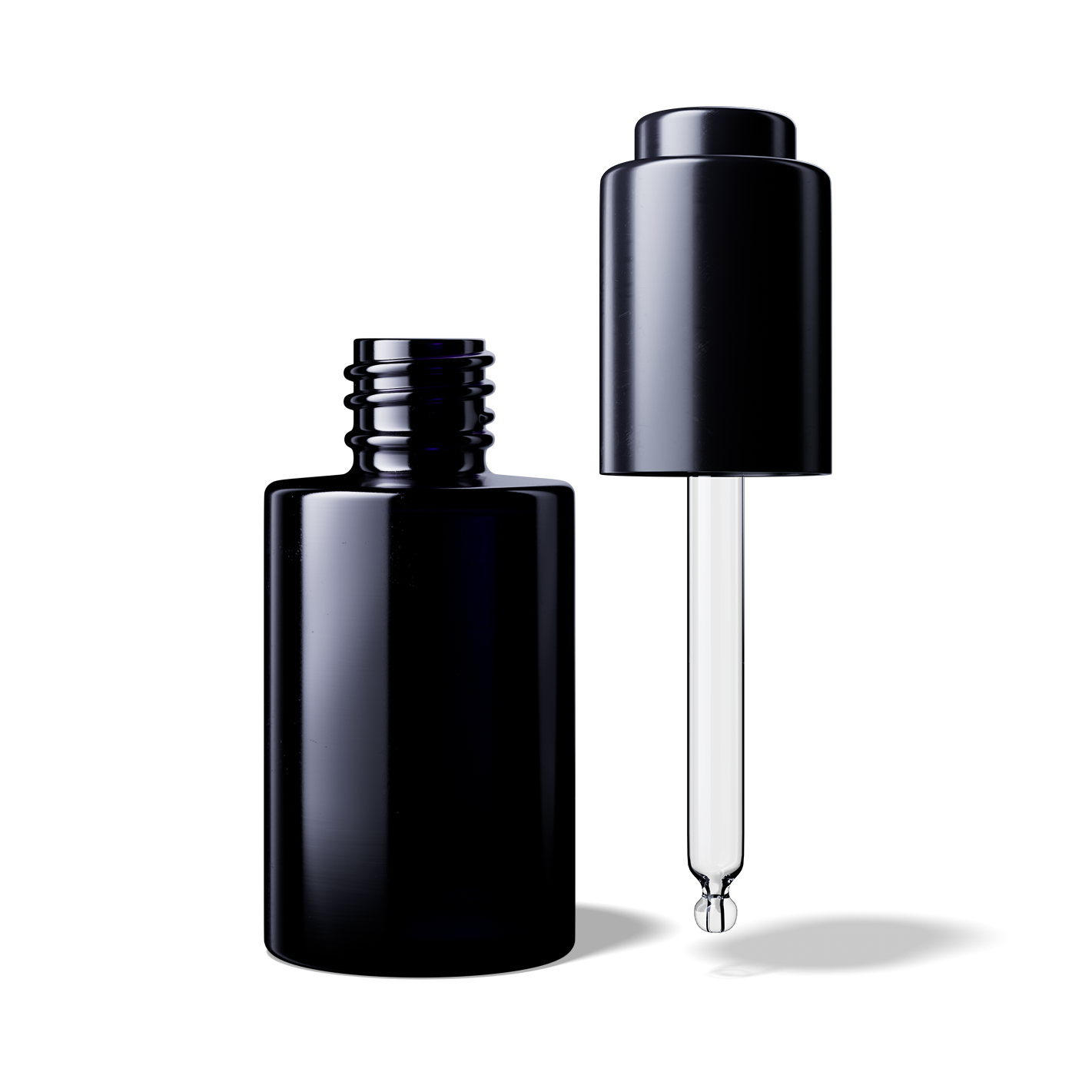 Violettglasflasche "Virgo", 18/415