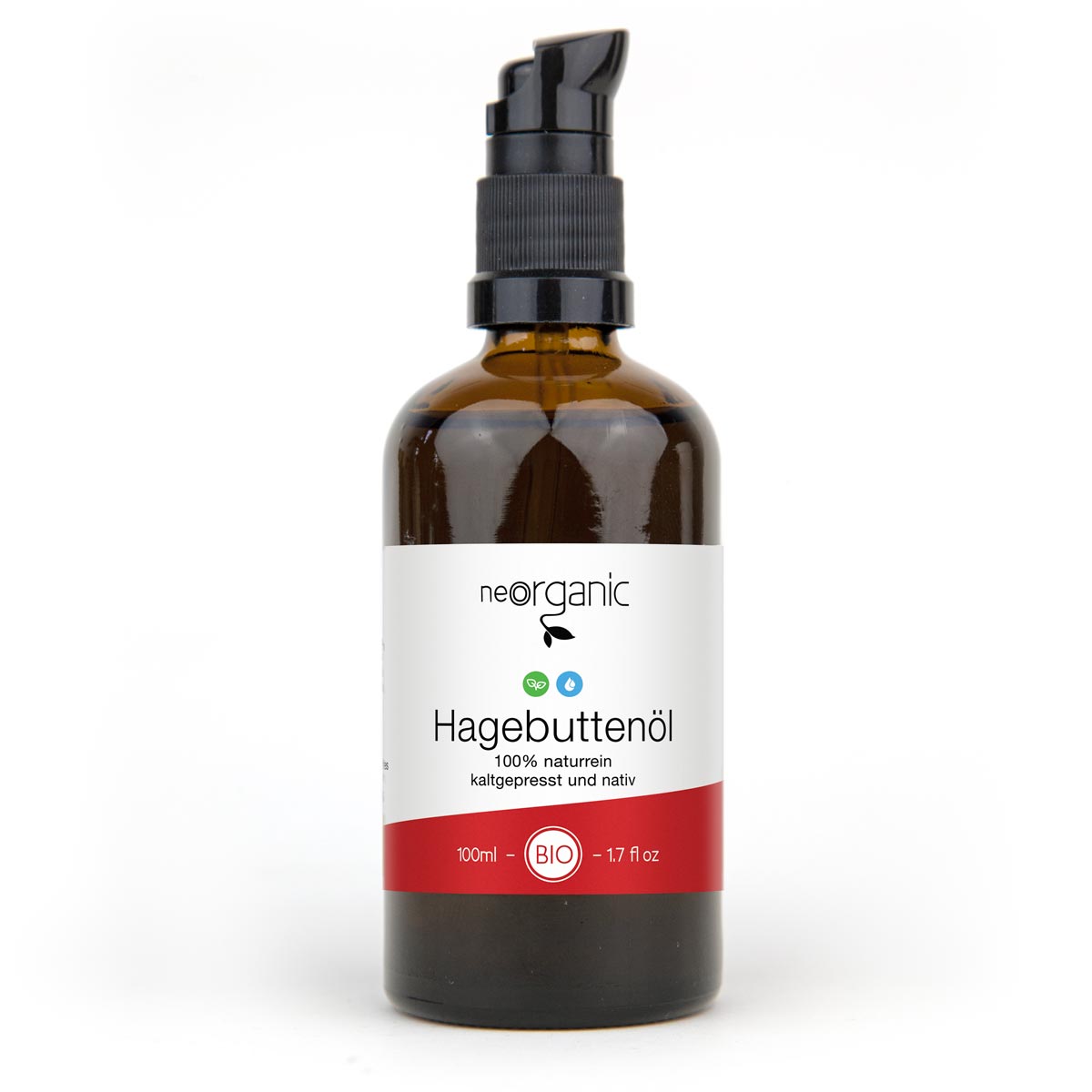 Bio Hagebuttenkernöl (Rosa Canina L. Seed Oil), Wildrosenöl kaltgepresst und 100% naturrein