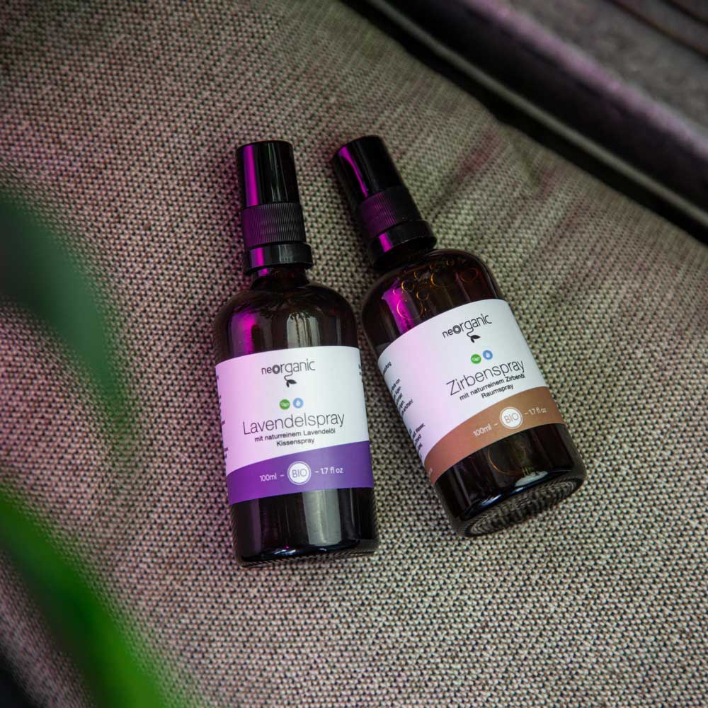 Bio Lavendelspray und Bio Zirbenspray