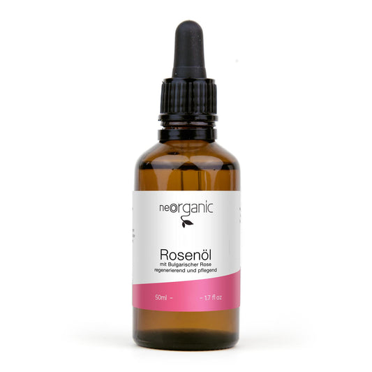 Bio Rosenöl (Rosa Damascena, Bulgarien) auf Mandelöl-Basis – mildes Körperöl