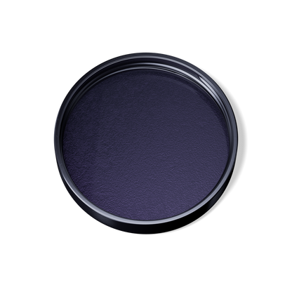 Weithalsbehälter aus Violettglas mit Deckel und Frischesiegel