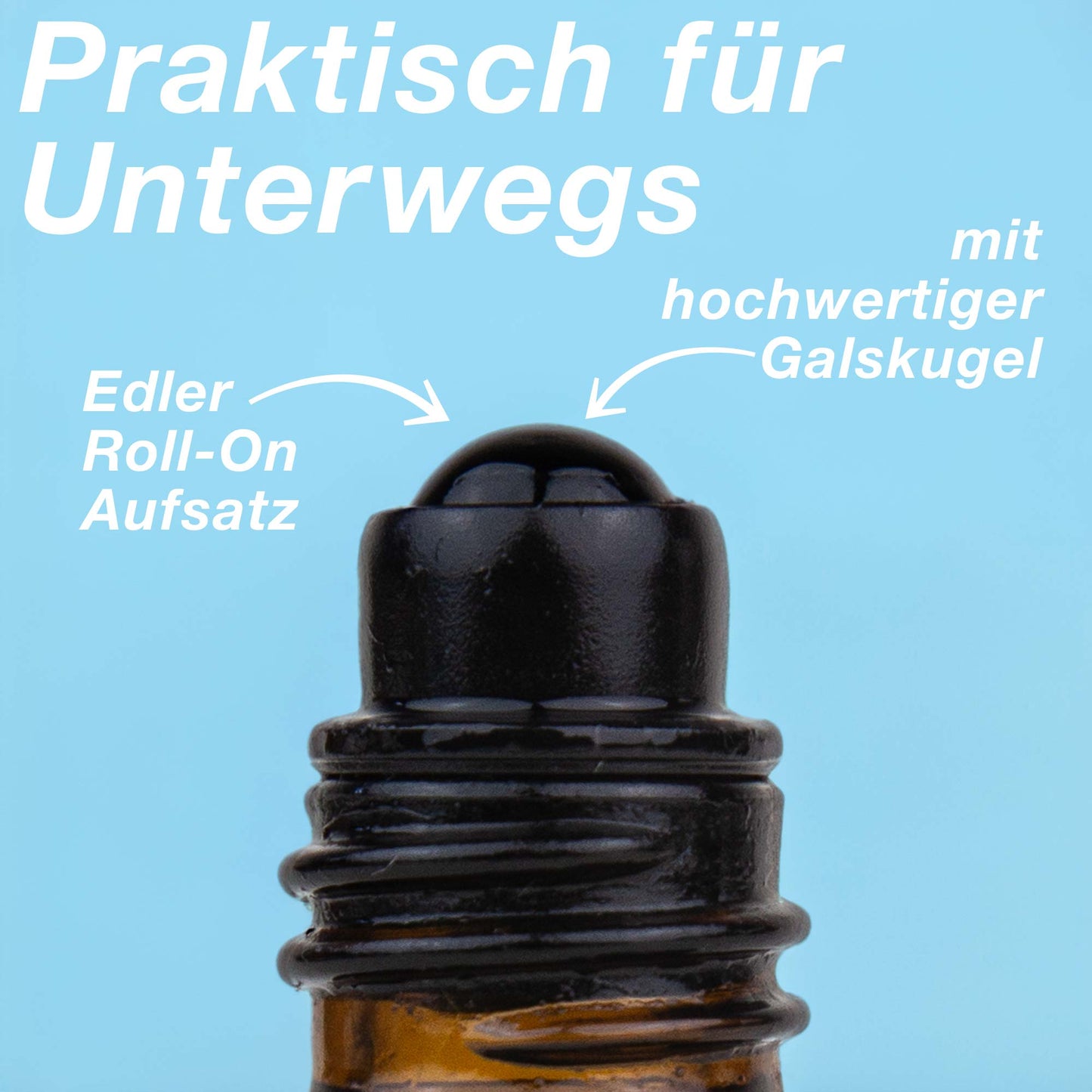 Set vier milde Roll-Ons mit Bio ätherischen Ölen - Aromapflege für unterwegs