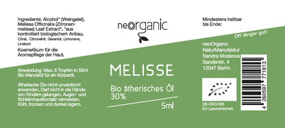 Bio Melisse, Zitronenmelisse (Melissa Officinalis L.) 30% - Bulgarische Zitronenmelisse